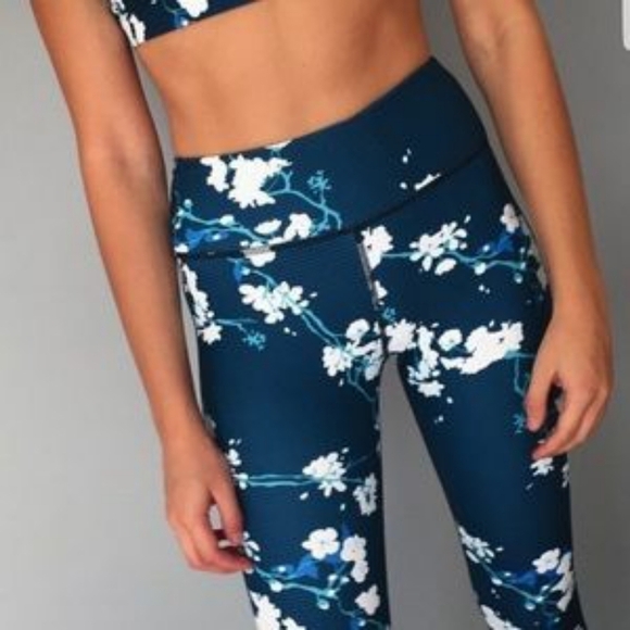 All Fenix Olie Stripe Floral Full Length Leggings - Picture 2 of 7